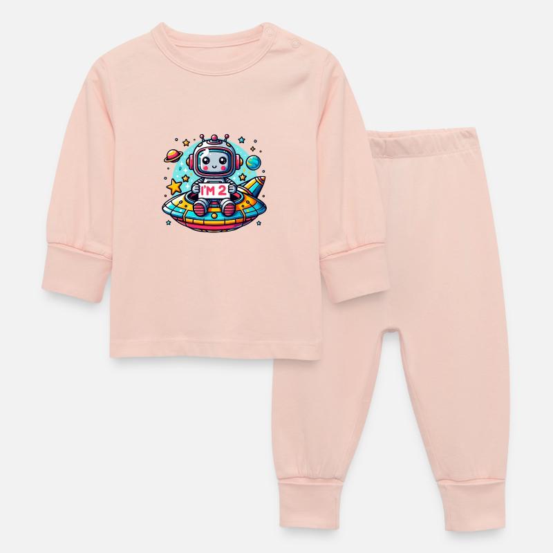 J’ai 2 ans deuxième anniversaire - Pyjama Bébé - rose cristal
