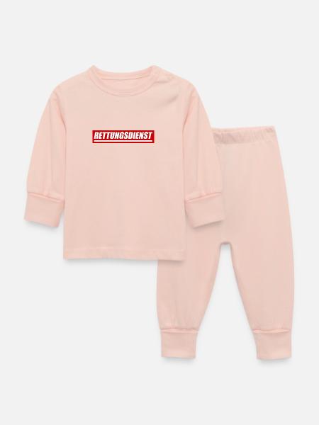 Rettungsdienst - größere Version - Baby Schlafanzug - Kristallrosa