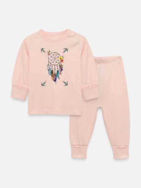 Traumfänger, Style - Baby Schlafanzug - Kristallrosa