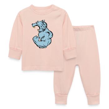 wolf_beast_2 - Pyjama Bébé - rose cristal - Devant