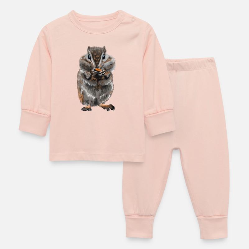 Hamster - Pyjama Bébé - rose cristal