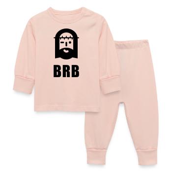 BRB Jésus idée de cadeau drôle pour les chrétiens de Pâques - Pyjama Bébé - rose cristal - Devant