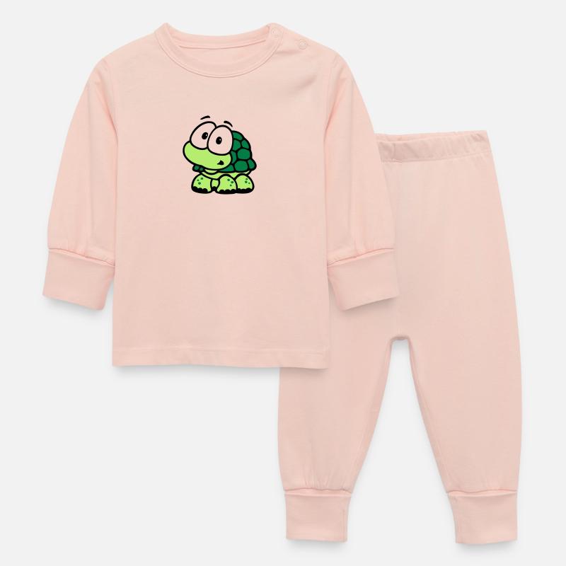 Tortue - Pyjama Bébé - rose cristal