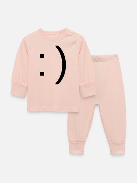 Smile - Baby Schlafanzug - Kristallrosa
