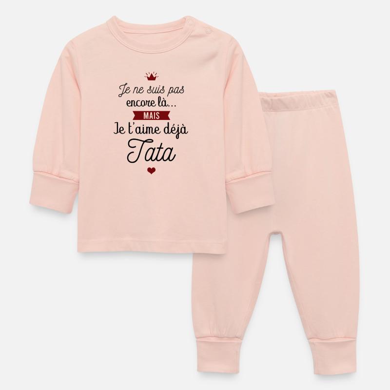 Je t'aime déjà tata - Pyjama Bébé - rose cristal