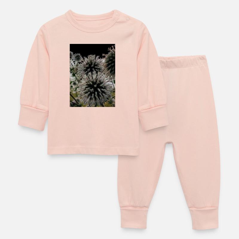 Empreinte sur les chardons - Pyjama Bébé - rose cristal