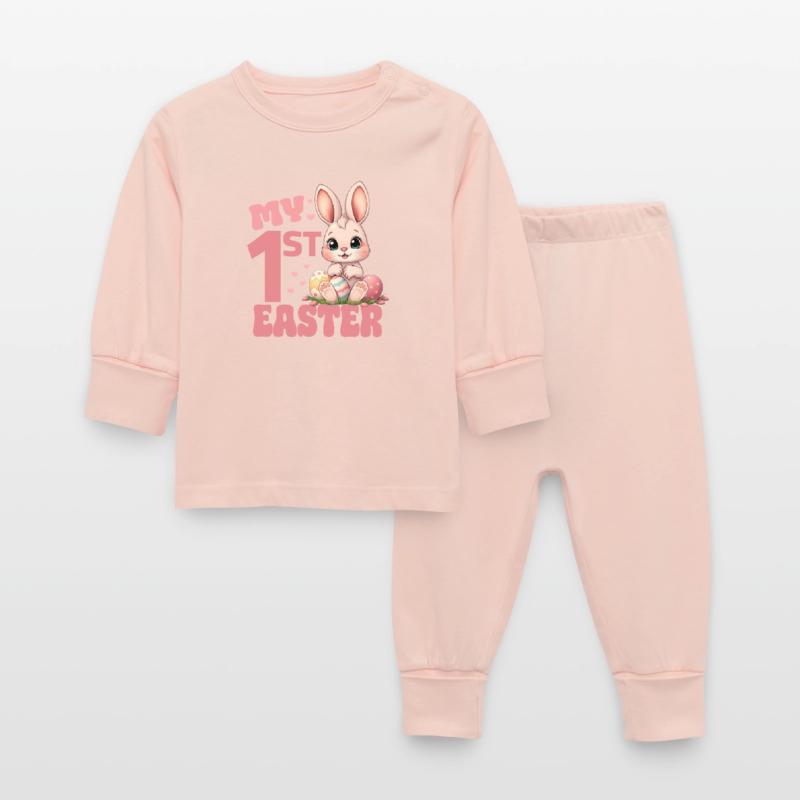 Easter Easter Bunny Easter Eggs - My First Easter Baby Sleepsuit