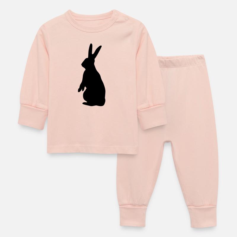 rabbit - Baby Sleepsuit - crystal pink