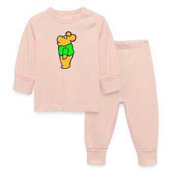 Bärchen (b) - Baby Schlafanzug - Kristallrosa - Vorne