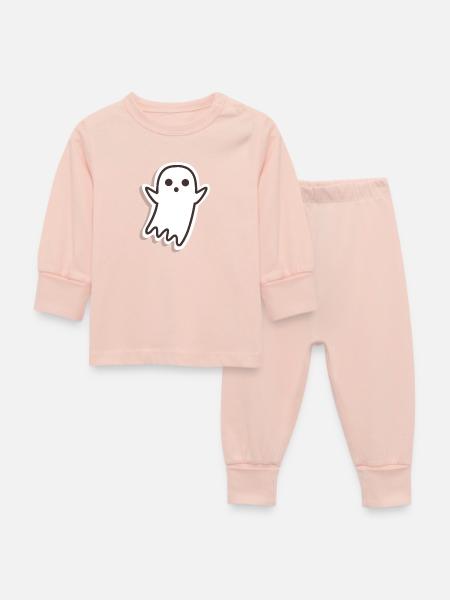 Gespenst - Baby Schlafanzug - Kristallrosa