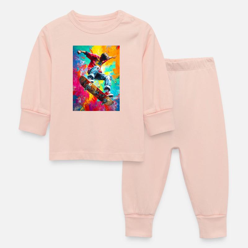 Planche à roulettes chromatique Splash - Pyjama Bébé - rose cristal