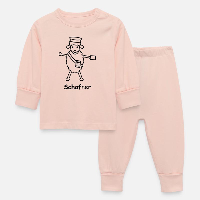 TIB_Schaf-ner - Baby Schlafanzug - Kristallrosa