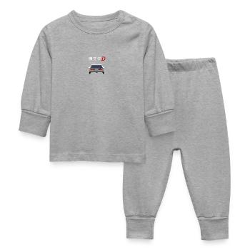 Initial D - Trueno - Baby Schlafanzug - Grau meliert - Vorne