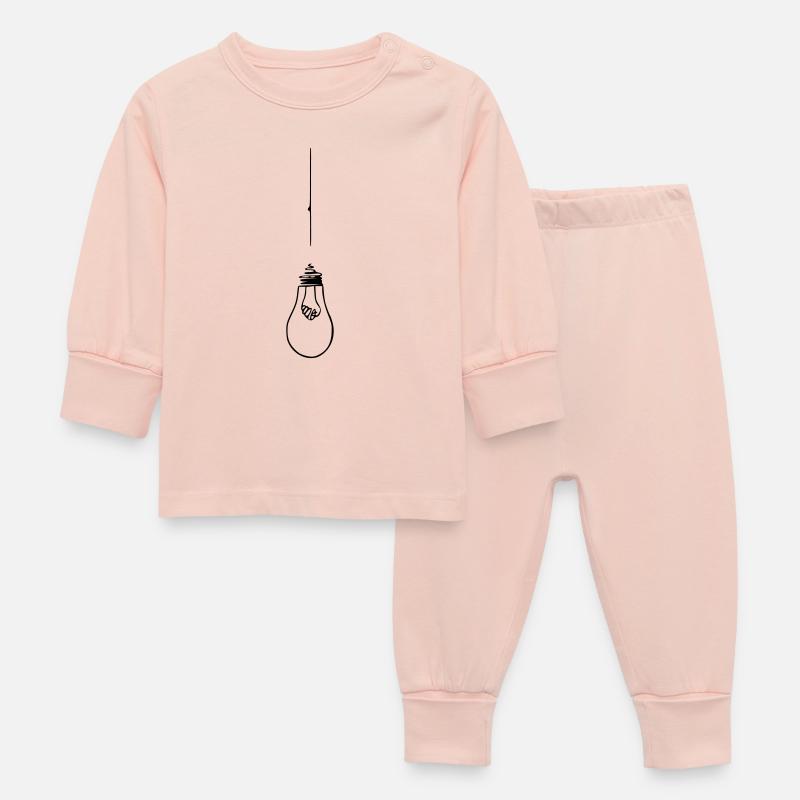 Lampe ampoule cravate - Pyjama Bébé - rose cristal
