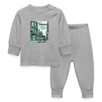La Havane Cuba - Pyjama Bébé - gris chiné - Devant