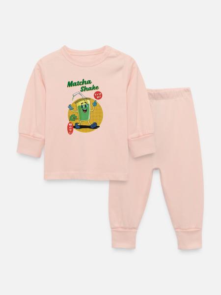 Matcha Shake - Try it! - Baby Schlafanzug - Kristallrosa