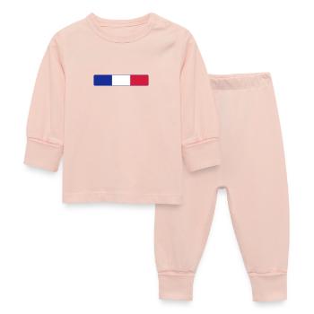 France - Baby Sleepsuit - crystal pink - Front
