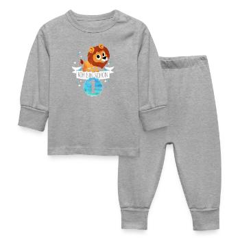Je suis déjà 1 - Pyjama Bébé - gris chiné - Devant