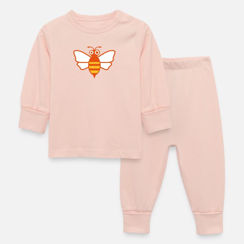 Biene - Baby Schlafanzug - Kristallrosa