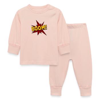Boom! - Comic - Baby Schlafanzug - Kristallrosa - Vorne