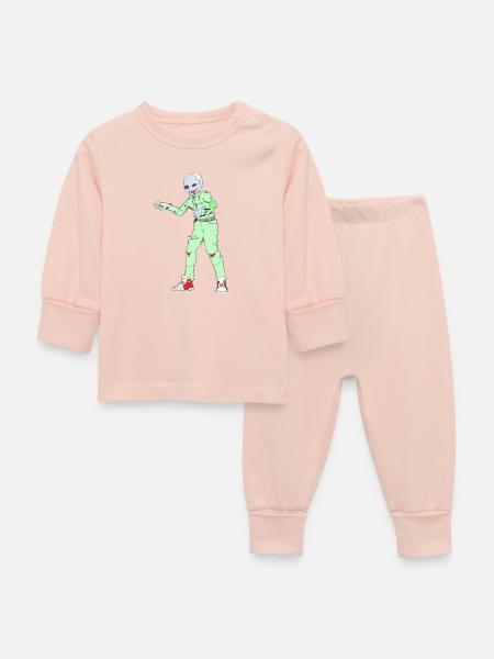 Zombie Collection: Zombie Man - Baby Schlafanzug - Kristallrosa