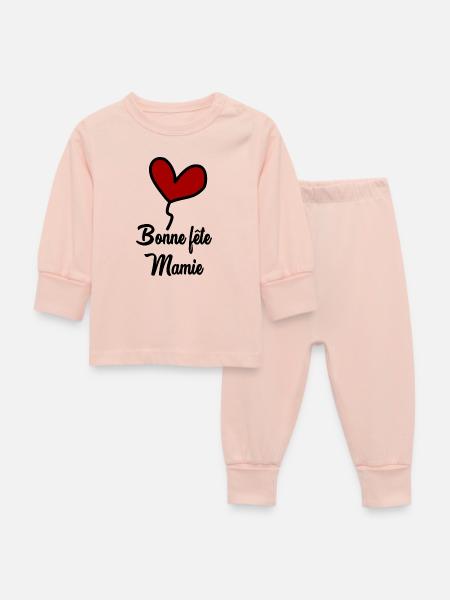 OMA - Baby Schlafanzug - Kristallrosa