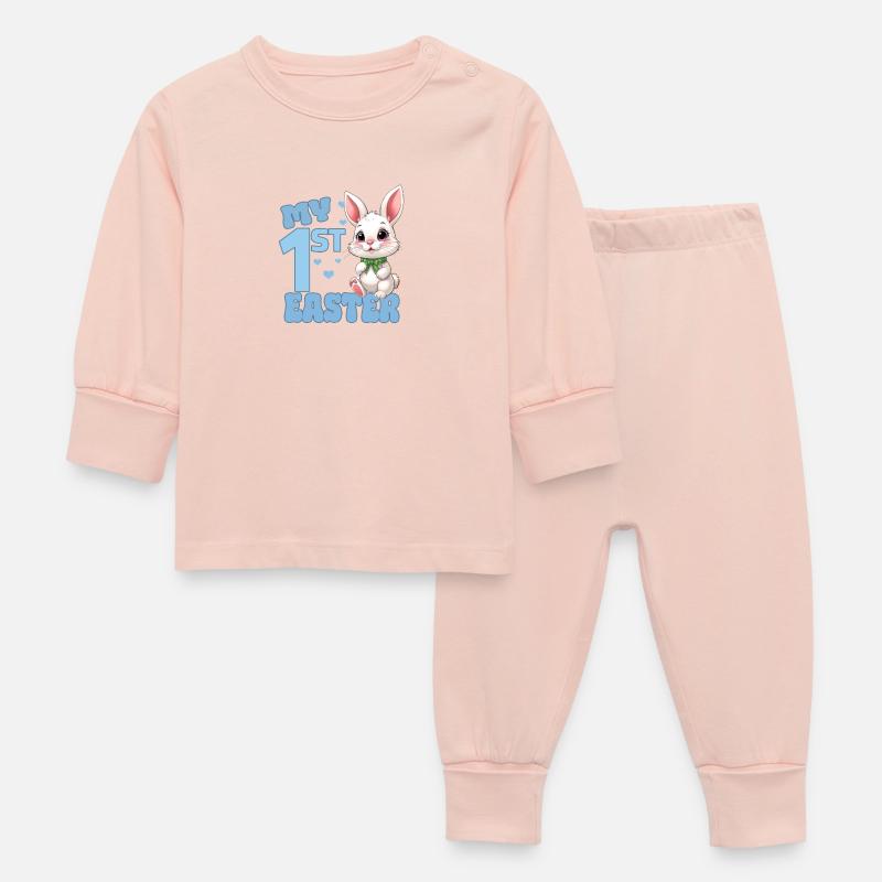 My First Easter - Baby Schlafanzug - Kristallrosa
