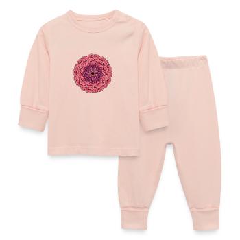 Mandala Rose - Baby Sleepsuit - crystal pink - Front