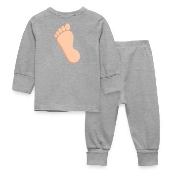 Foot Feet Foot Care Podiatry Gift Gift Idea - Pyjama Bébé - gris chiné - Dos
