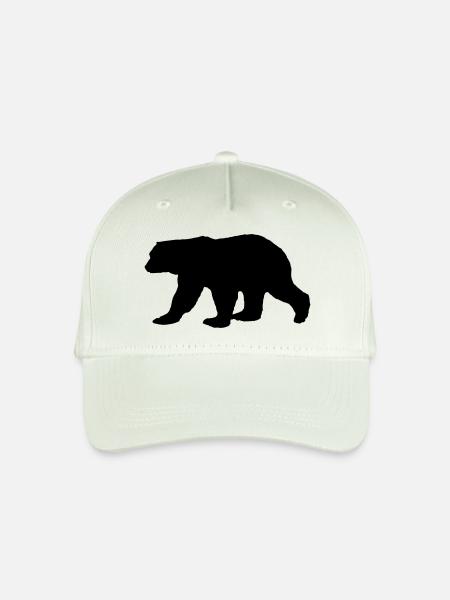 bear silhouette - Kinder Bio Basecap - Helles Mintgrün