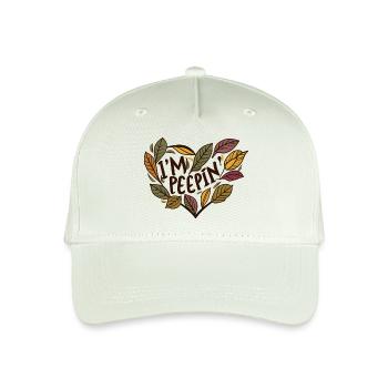 Blatt Peeping Herbst Laub Blätter - Kinder Bio Basecap - Helles Mintgrün - Vorne