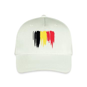 Vintage-Flagge von Belgien. - Kinder Bio Basecap - Helles Mintgrün - Vorne