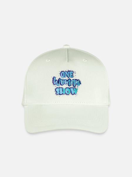 One Woman Show (Schriftzug) - Kinder Bio Basecap - Helles Mintgrün