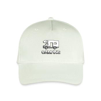 CAMPING + Wohnwagen - Camping - Kinder Bio Basecap - Helles Mintgrün - Vorne