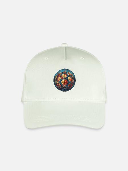 Fussball Ball - Kinder Bio Basecap - Helles Mintgrün