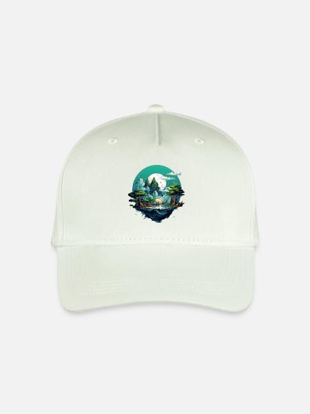 Landschaft - Kinder Bio Basecap - Helles Mintgrün