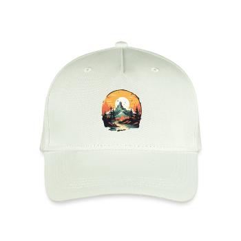 Landschaft - Kinder Bio Basecap - Helles Mintgrün - Vorne