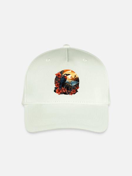 Tropisch - Kinder Bio Basecap - Helles Mintgrün