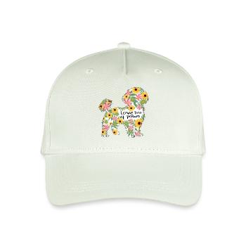 Shi Tzu Hund Hundehalter hundeliebe - Kinder Bio Basecap - Helles Mintgrün - Vorne