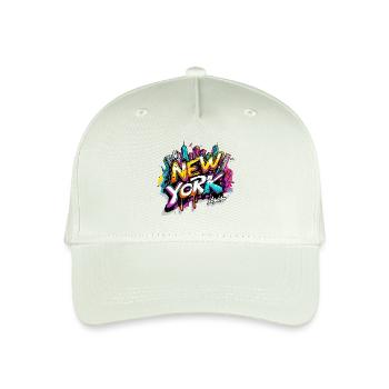 New York City Skyline - Kinder Bio Basecap - Helles Mintgrün - Vorne