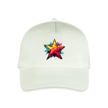 Sternschnuppe stern - Kinder Bio Basecap - Helles Mintgrün - Vorne