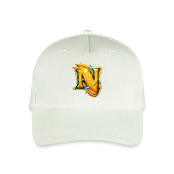 Anfangsbuchstabe Name N - Kinder Bio Basecap - Helles Mintgrün - Vorne