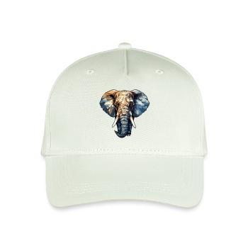 Elefant Stosszähne Elfenbein - Kinder Bio Basecap - Helles Mintgrün - Vorne