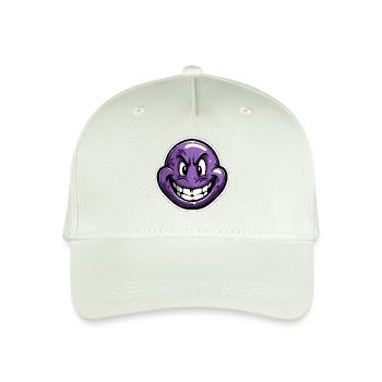 Gesicht violett lachen grimmig - Kinder Bio Basecap - Helles Mintgrün - Vorne