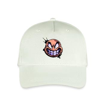 Grimmig Gesicht mit Zähne - Kinder Bio Basecap - Helles Mintgrün - Vorne