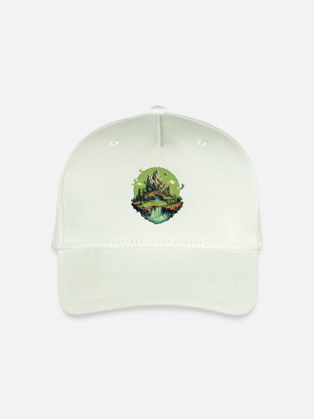 Landschaft - Kinder Bio Basecap - Helles Mintgrün
