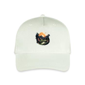 Landschaft - Kinder Bio Basecap - Helles Mintgrün - Vorne