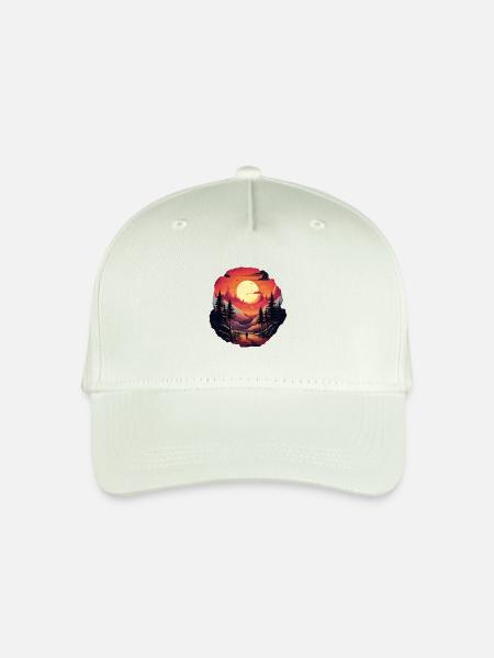 Landschaft - Kinder Bio Basecap - Helles Mintgrün
