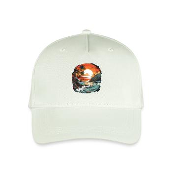 Tropisch - Kinder Bio Basecap - Helles Mintgrün - Vorne