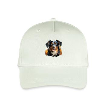 Hund - Kinder Bio Basecap - Helles Mintgrün - Vorne